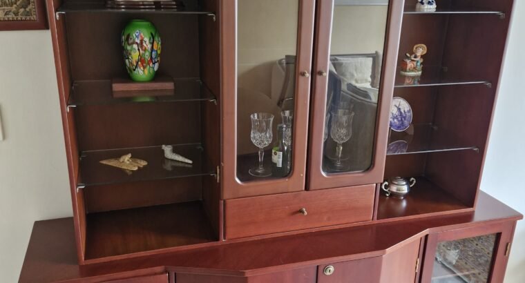 Mesa De Comedor Ovalada Con 6 Puestos Y Bifé