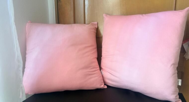 Combo De 2 Cojines Rosados Decorativos