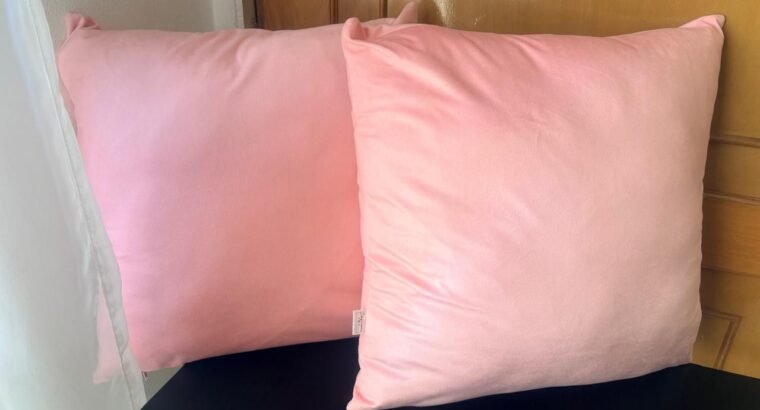 Combo De 2 Cojines Rosados Decorativos