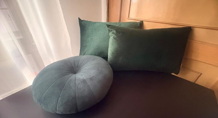 Combo De 3 Cojines Verdes Decorativos