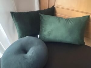 Combo De 3 Cojines Verdes Decorativos