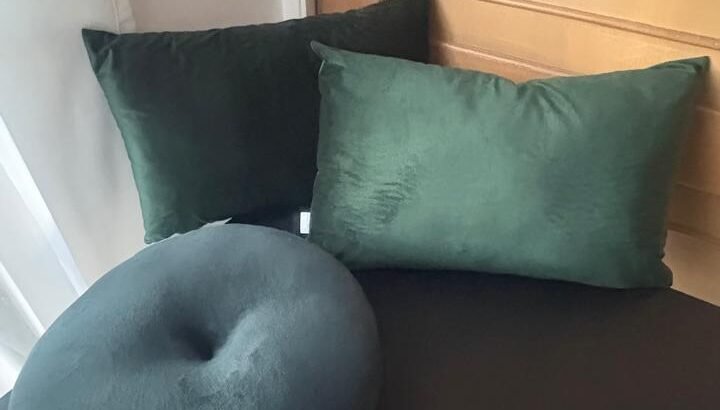 Combo De 3 Cojines Verdes Decorativos