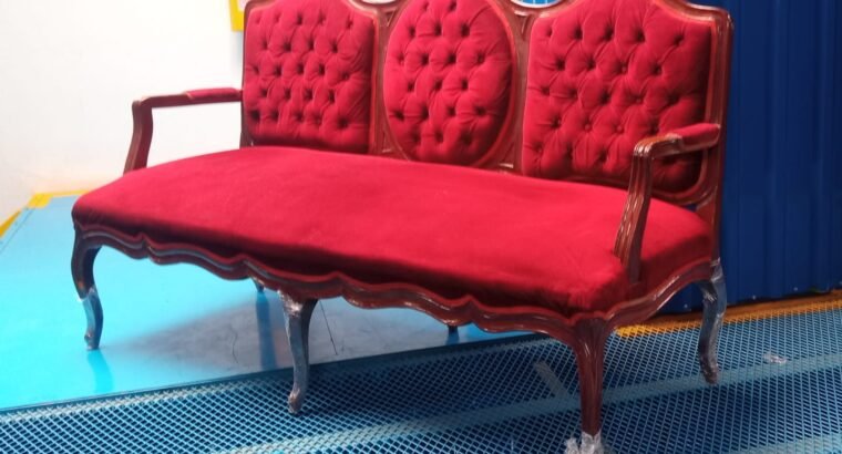 Sofás Estilo Luis XV En Madera (2 Unidades)