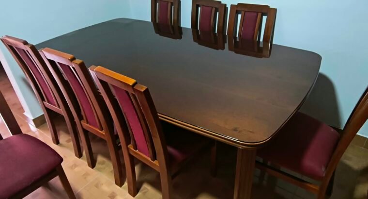Comedor Muebles El CID 8 Puestos En Madera